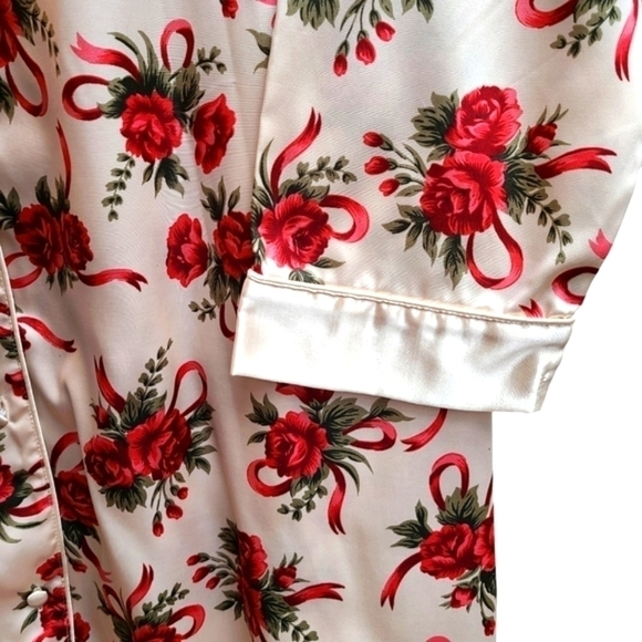 Rebecca Lynn Satin and Light Fleece Night Shirt - Picture 4 of 9